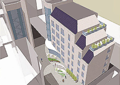 Apartment Hotel Scheme, Hackney, London EC2 (South Shoreditch Conservation Area)