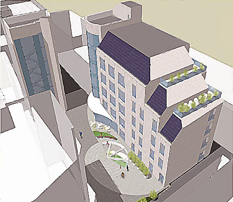 Apartment Hotel Scheme, Hackney, London EC2 (South Shoreditch Conservation Area)