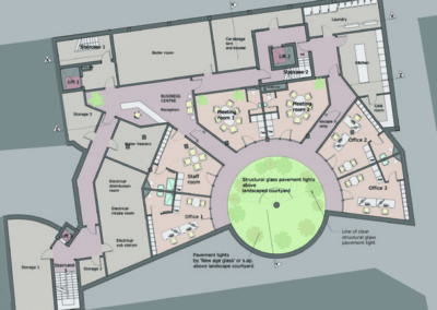 Proposed layout basement floor - Apart Hotel XX